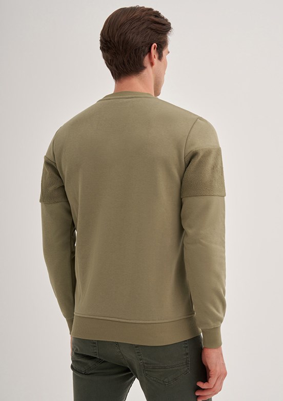 Cazador Yeşil Erkek Polar Sweatshirt