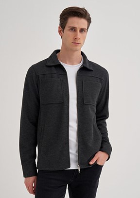 CAZADOR CAZ 5098 - 24KCEEO05098 Erkek Antrasit Regular Sweatshirt
