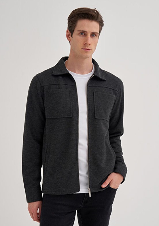 CAZADOR CAZ 5098 - 24KCEEO05098 Erkek Antrasit Regular Sweatshirt