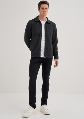 Cazador Antrasit Erkek Regular Sweatshirt