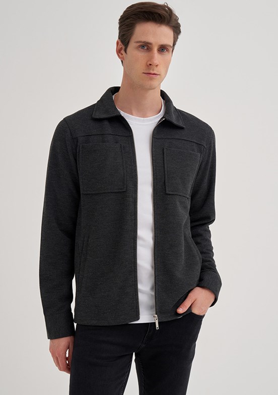 Cazador Antrasit Erkek Regular Sweatshirt