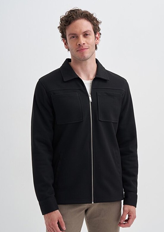 CAZADOR CAZ 5098 - 24KCEEO05098 Erkek Siyah Regular Sweatshirt