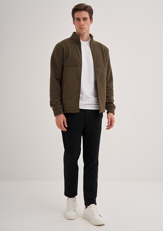 Cazador Yeşil Erkek Polar Sweatshirt