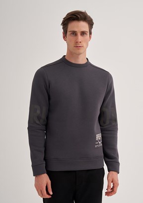 CAZADOR CAZ 5132 - 24KCEEO05132 Erkek Antrasit 3 İplik Sweatshirt