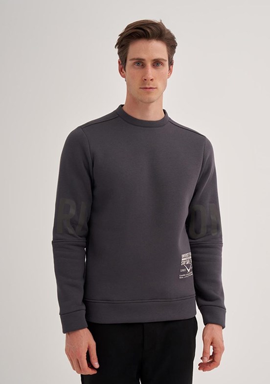CAZADOR CAZ 5132 - 24KCEEO05132 Erkek Antrasit 3 İplik Sweatshirt