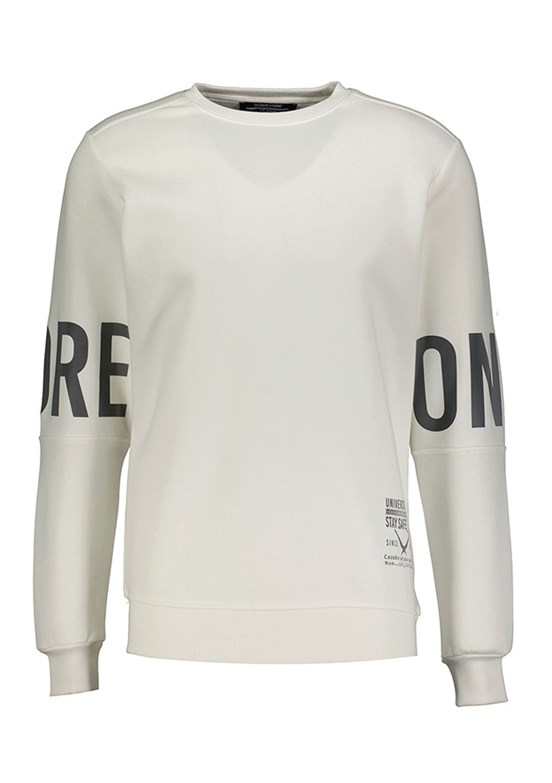 CAZADOR Beyaz Erkek 3 İplik Sweatshirt