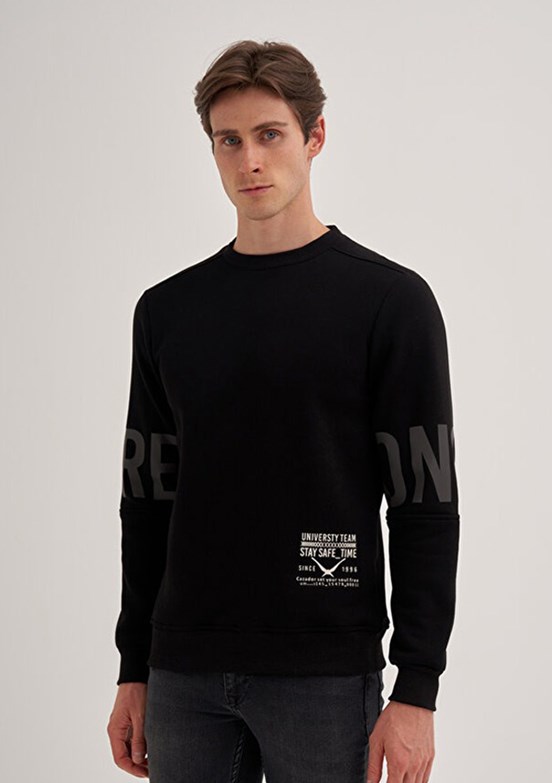 CAZADOR Caz 5132 Erkek Siyah Sweatshirt