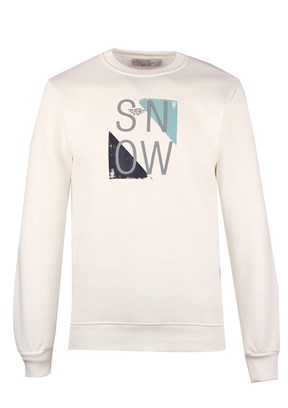 CAZADOR Beyaz Erkek 3 İplik Sweatshirt