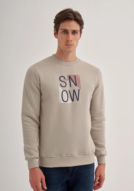 CAZADOR CAZ 5138 - 24KCEEO05138 Erkek Gri 3 İplik Sweatshirt