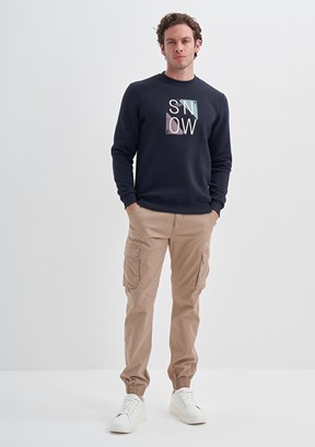 Cazador Lacivert Erkek 3 İplik Sweatshirt