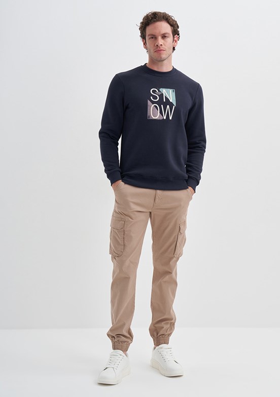 Cazador Lacivert Erkek 3 İplik Sweatshirt