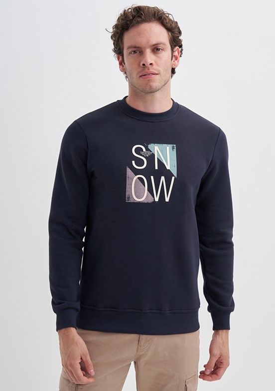 Cazador Lacivert Erkek 3 İplik Sweatshirt