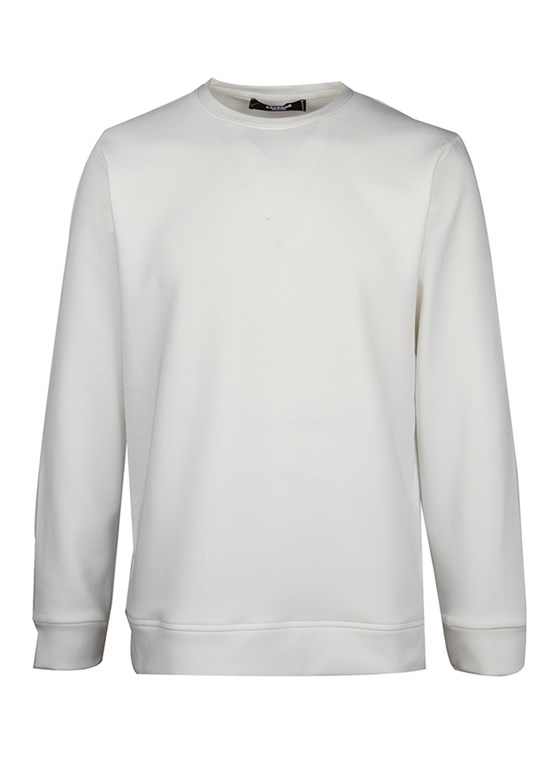 CAZADOR Beyaz Erkek Slim Sweatshirt
