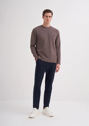 CAZADOR Bej Erkek Regular Sweatshirt