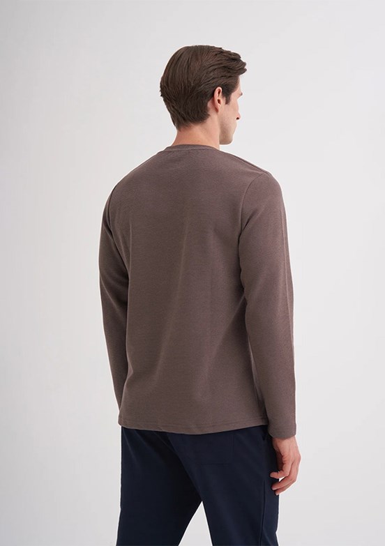CAZADOR Bej Erkek Regular Sweatshirt