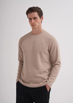 CAZADOR CAZ 5153 - 24KCEEO05153 Erkek Bej Regular Sweatshirt