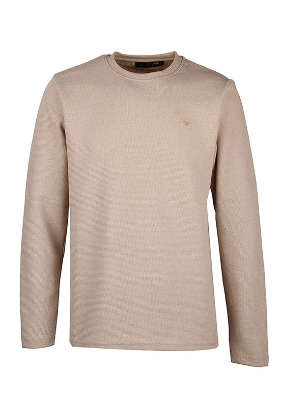 CAZADOR Bej Erkek Regular Sweatshirt