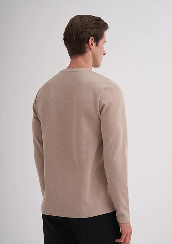 CAZADOR CAZ 5153 - 24KCEEO05153 Erkek Bej Regular Sweatshirt