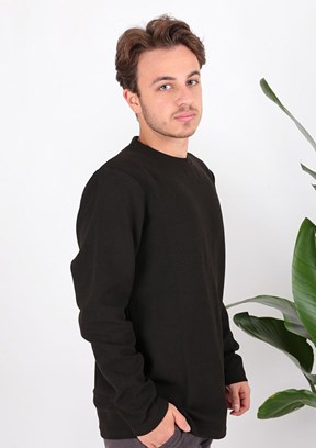CAZADOR CAZ 5153 - 24KCEEO05153 Erkek Siyah Regular Sweatshirt