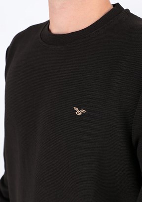CAZADOR CAZ 5153 - 24KCEEO05153 Erkek Siyah Regular Sweatshirt