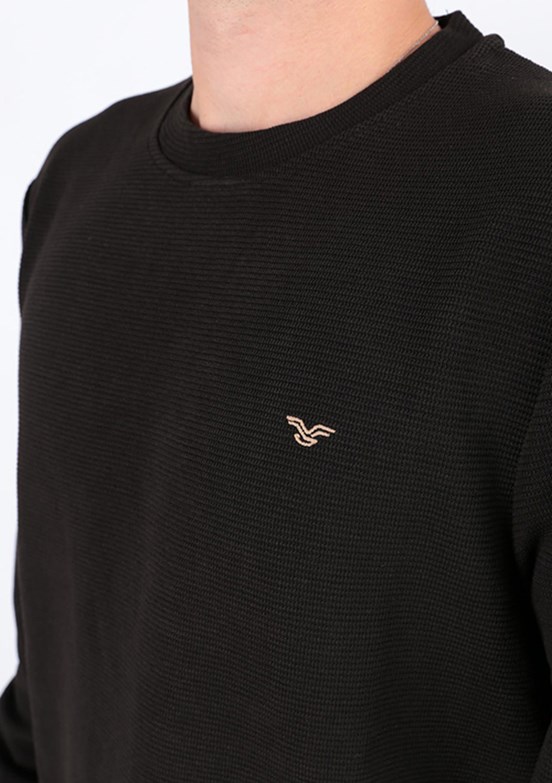 CAZADOR CAZ 5153 - 24KCEEO05153 Erkek Siyah Regular Sweatshirt
