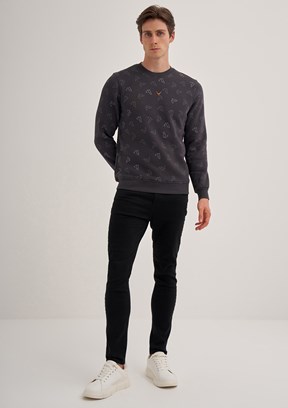 Cazador Antrasit Erkek 3 İplik Sweatshirt