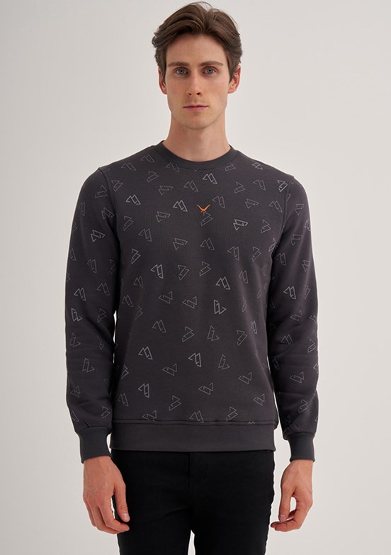 Cazador Antrasit Erkek 3 İplik Sweatshirt