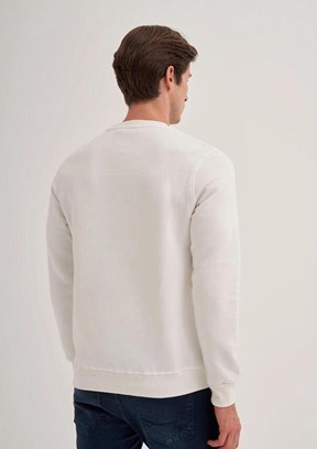 CAZADOR CAZ 5170 - 24KCEEO05170 Erkek Beyaz 3 İplik Sweatshirt