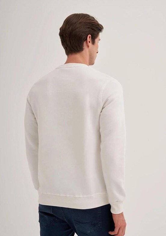 CAZADOR CAZ 5170 - 24KCEEO05170 Erkek Beyaz 3 İplik Sweatshirt
