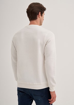 Cazador Beyaz Erkek 3 İplik Sweatshirt