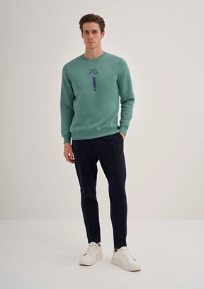 CAZADOR Mavi Erkek 3 İplik Sweatshirt
