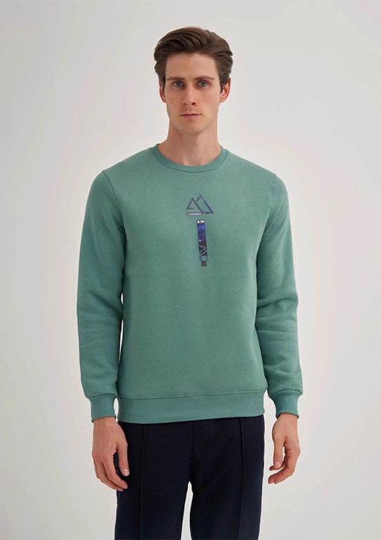 CAZADOR Mavi Erkek 3 İplik Sweatshirt