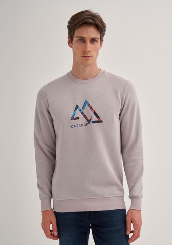 CAZADOR CAZ 5172 - 24KCEEO05172 Erkek Gri 3 İplik Sweatshirt