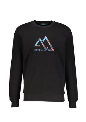 Cazador Siyah Erkek 3 İplik Sweatshirt