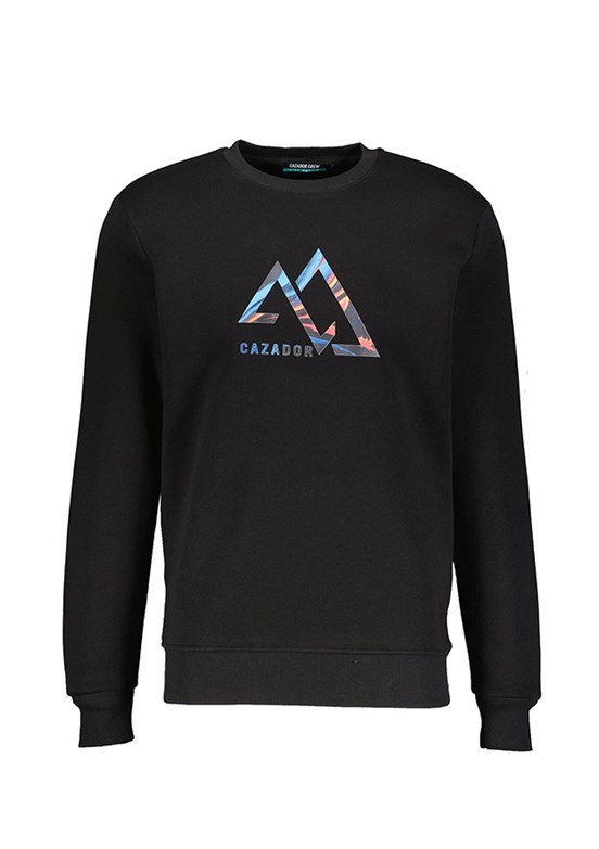 Cazador Siyah Erkek 3 İplik Sweatshirt
