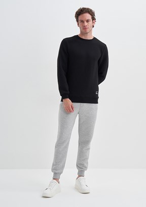 Cazador Siyah Erkek Slim Sweatshirt