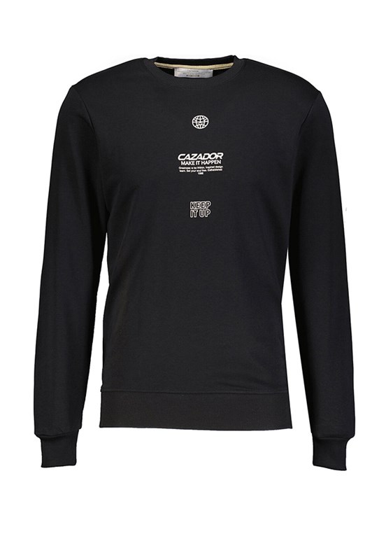CAZADOR Caz 5222 Erkek Siyah Sweatshirt