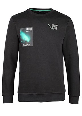 CAZADOR Siyah Erkek 3 İplik Sweatshirt