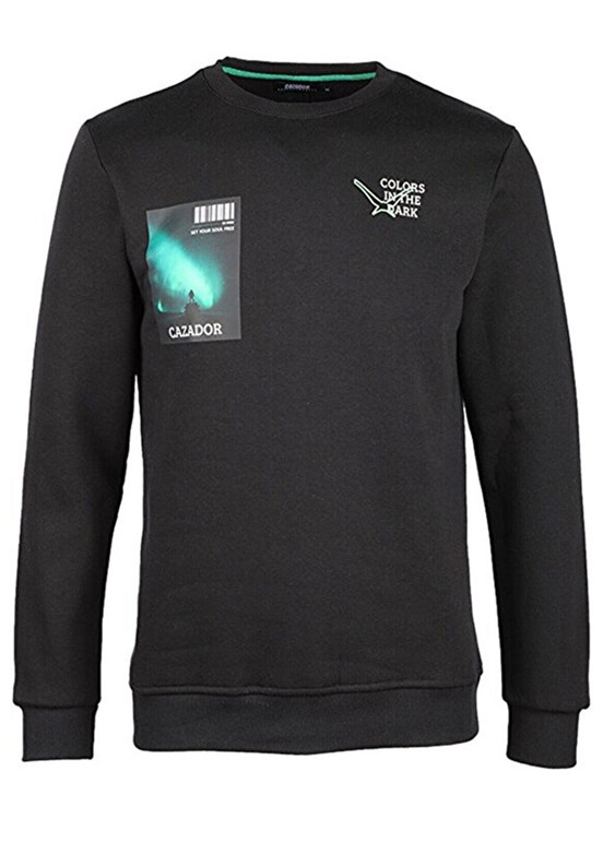 CAZADOR Siyah Erkek 3 İplik Sweatshirt