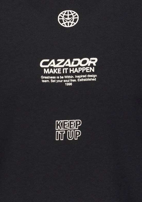 CAZADOR Caz 5222 Erkek Siyah Sweatshirt