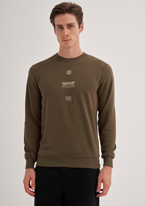 Cazador Yeşil Erkek 3 İplik Sweatshirt