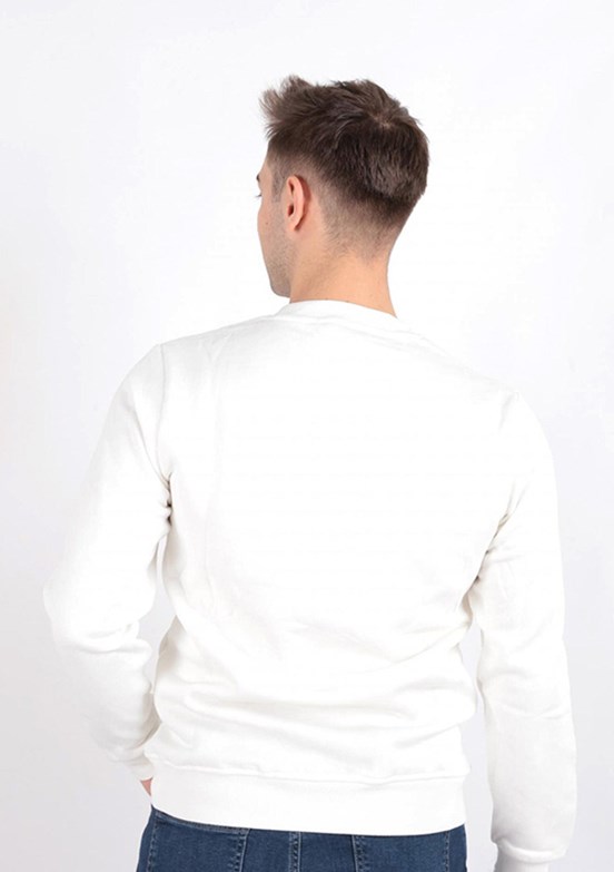 CAZADOR Caz 5226 Erkek Beyaz Sweatshirt