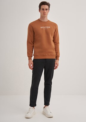 Cazador Kahverengi Erkek 3 İplik Sweatshirt