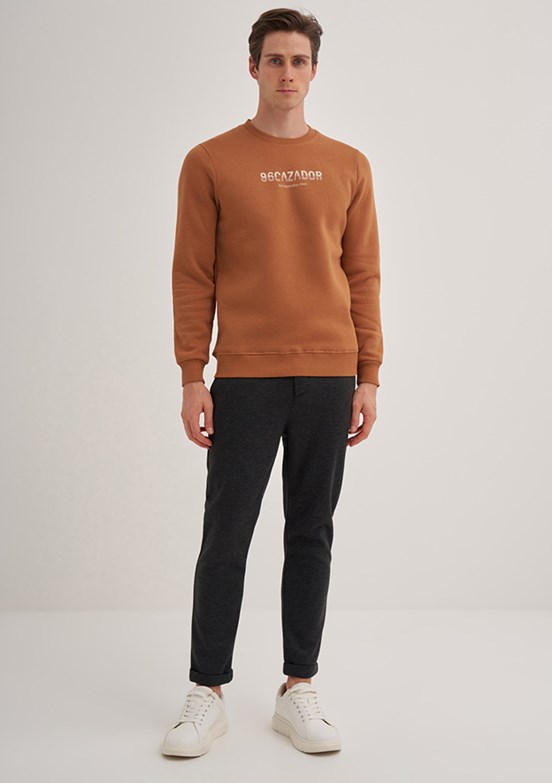 Cazador Kahverengi Erkek 3 İplik Sweatshirt