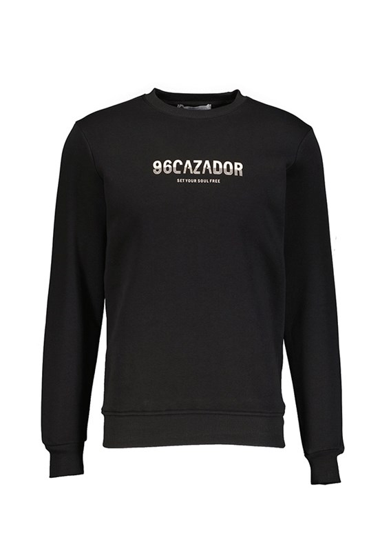 CAZADOR Siyah Erkek 3 İplik Sweatshirt