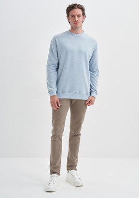 Cazador Beyaz Erkek 3 İplik Sweatshirt