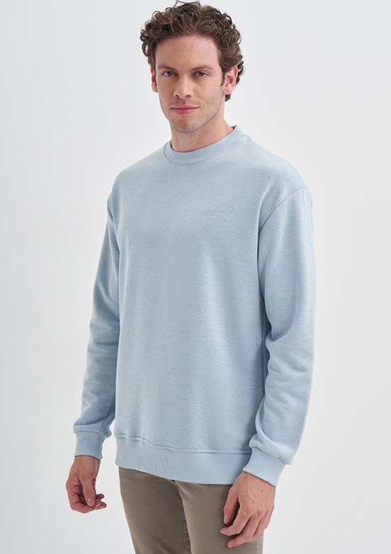 Cazador Beyaz Erkek 3 İplik Sweatshirt