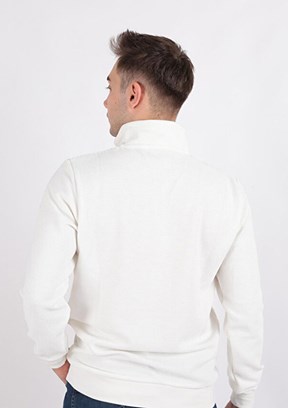CAZADOR CAZ 5234 - 24KCEEO05234 Erkek Beyaz Slim Sweatshirt