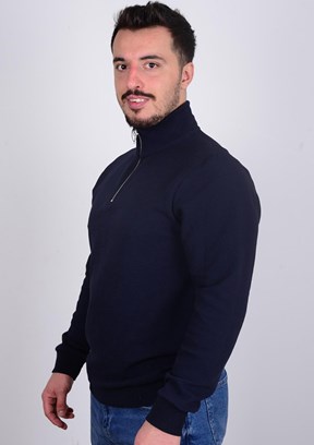 Cazador Lacivert Erkek Slim Sweatshirt