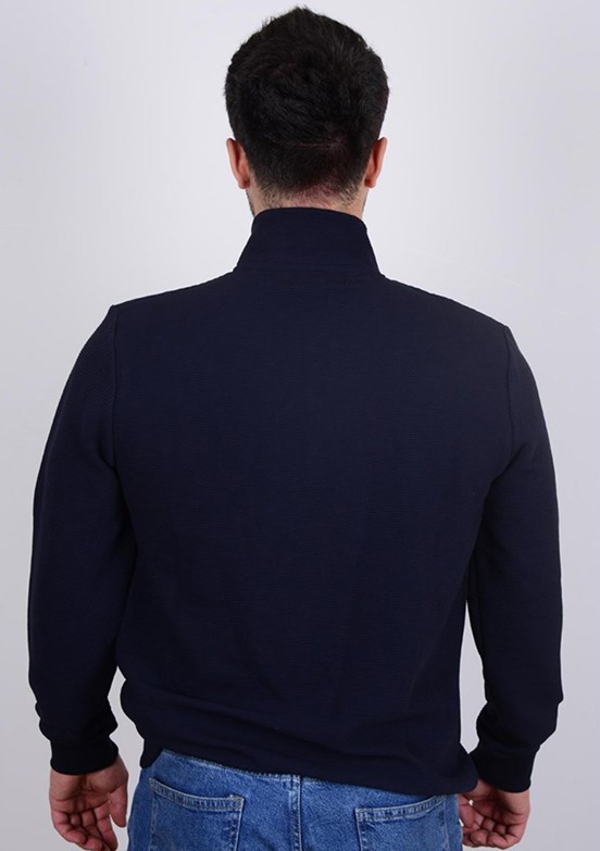 Cazador Lacivert Erkek Slim Sweatshirt